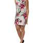 White Cotton Floral Sleeveless Mini Dress