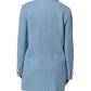 Blue Buttoned Down Trench Coat Jacket