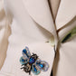 Beige Embroidered Single Breasted Jacket