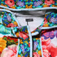 Multicolor Floral Print Belted Bathrobe Coat Jacket