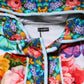 Multicolor Floral Print Belted Bathrobe Coat Jacket