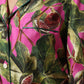 Hot Pink Fig Printed Silk Shirt Blouse Top