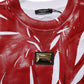 Red White Cotton Printed Pullover Sweater