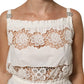 White Poplin Openwork Embroidery Tank Top