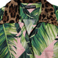 Pink Jungle Forest Oversized Blouse Shirt Top