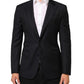 Dark Blue Wool NAPOLI 2 Button Men Suit Blazer