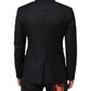 Dark Blue Wool NAPOLI 2 Button Men Suit Blazer