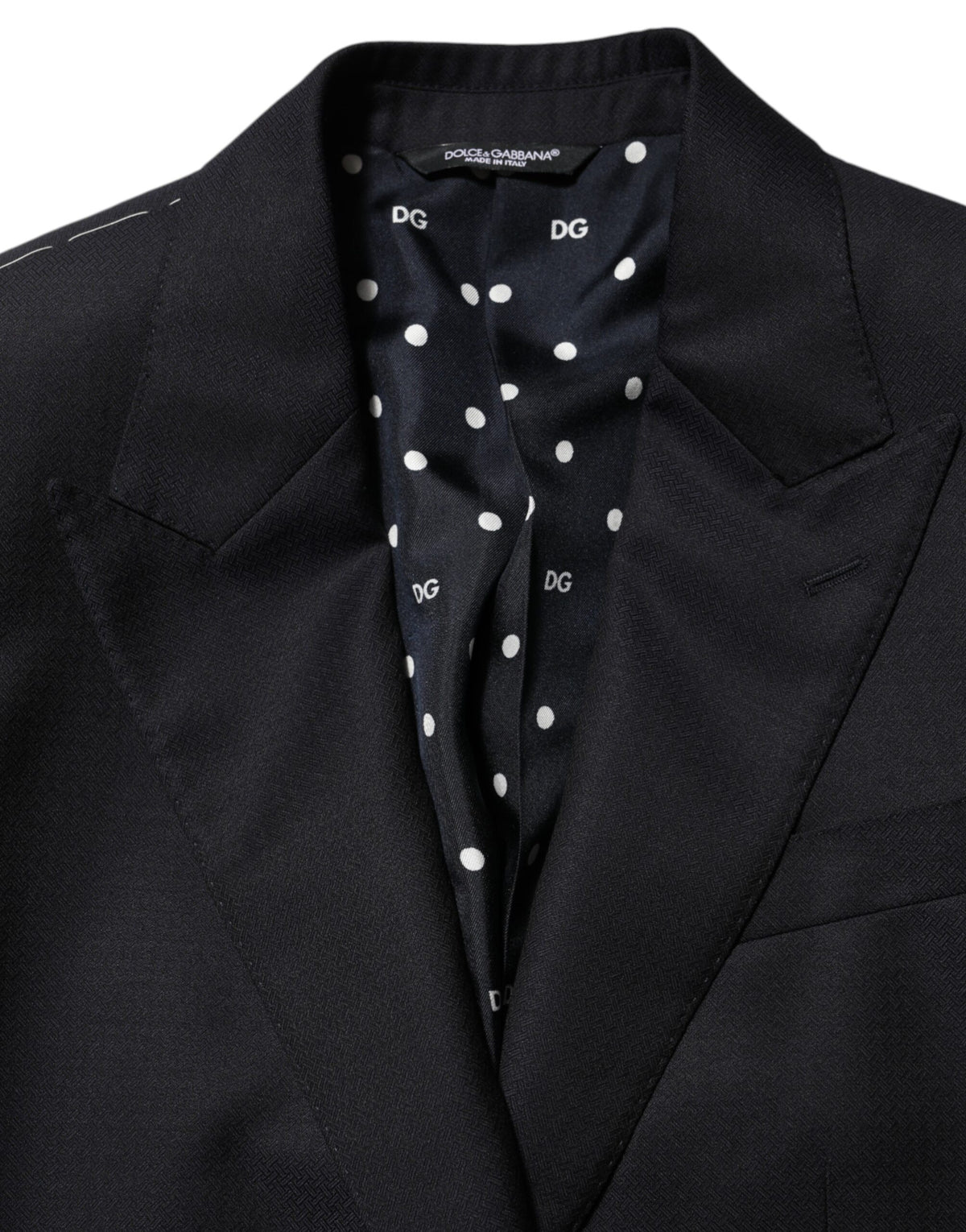 Dark Blue Wool NAPOLI 2 Button Men Suit Blazer