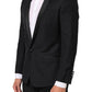 Black GOLD 1 Button Suit Jacket Men Blazer