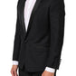 Black GOLD 1 Button Suit Jacket Men Blazer