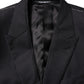 Black Wool 2 Buttons Suit Jacket Men Blazer