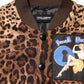 Brown Leopard Print "Sneak Peek" Patch Jacket