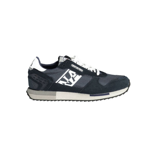 Blue Polyester Sneaker