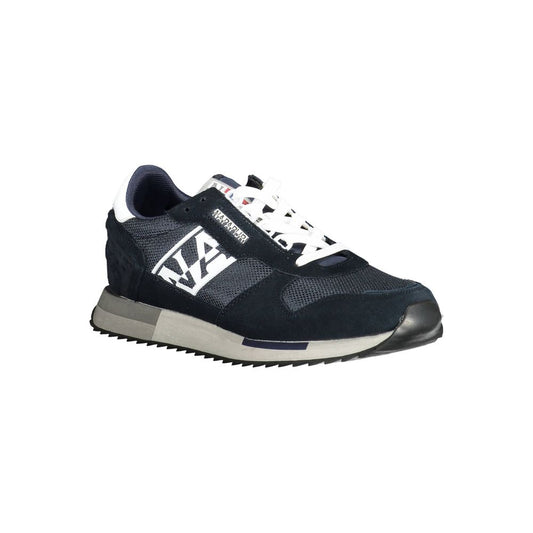 Blue Polyester Sneaker