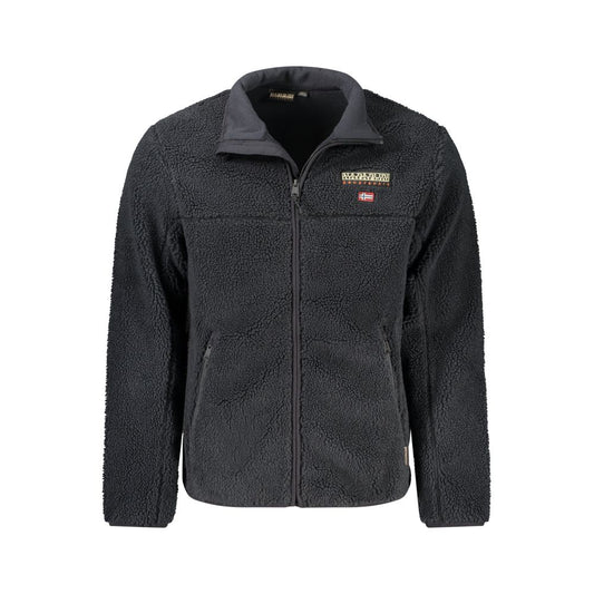 Black Polyester Jackets & Coat