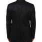 Blue Cotton 1 Button Suit Jacket Blazer