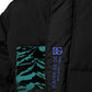 Black Nylon Puffer Men Full Zip Jacket