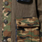 Brown Camouflage Linen Button Down Jacket