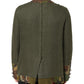 Brown Camouflage Linen Button Down Jacket