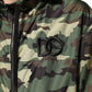 Green Camouflage Hooded Sweatshirt Jacket