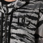 Gray Camouflage Hooded Sweatshirt Jacket