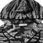 Gray Camouflage Hooded Sweatshirt Jacket