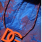 Blue Tie Dye Logo Hooded Sweatshirt Jacket