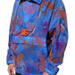 Blue Tie Dye Logo Hooded Sweatshirt Jacket