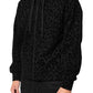 Black Cotton Hooded Full Zip Bomber Jacket