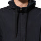 Blue Logo Tape Hooded Full Zip Bomber Jacket