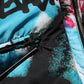 Multicolor Graffiti Hooded Sportswear Vest Jacket