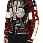 Multicolor Hooded Leather DG King Men Biker Jacket