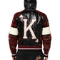 Multicolor Hooded Leather DG King Men Biker Jacket