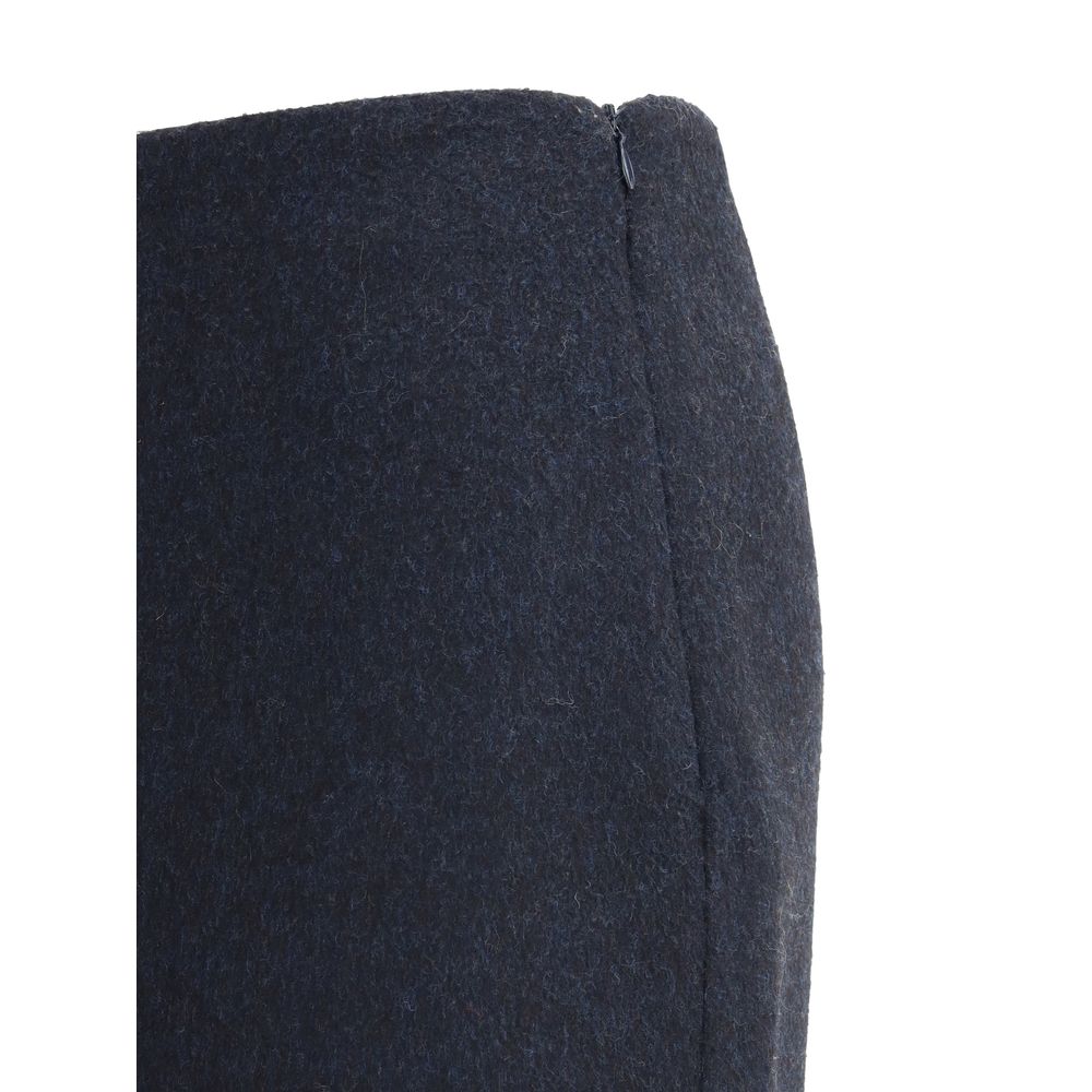 Virgin wool midi Skirt