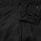 Black Wool Mid Waist Dress Men Trouser Pants