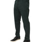 Green Cotton Stretch Men Loose Denim Jeans