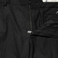 Black Cotton Mid Waist Dress Trouser Pants