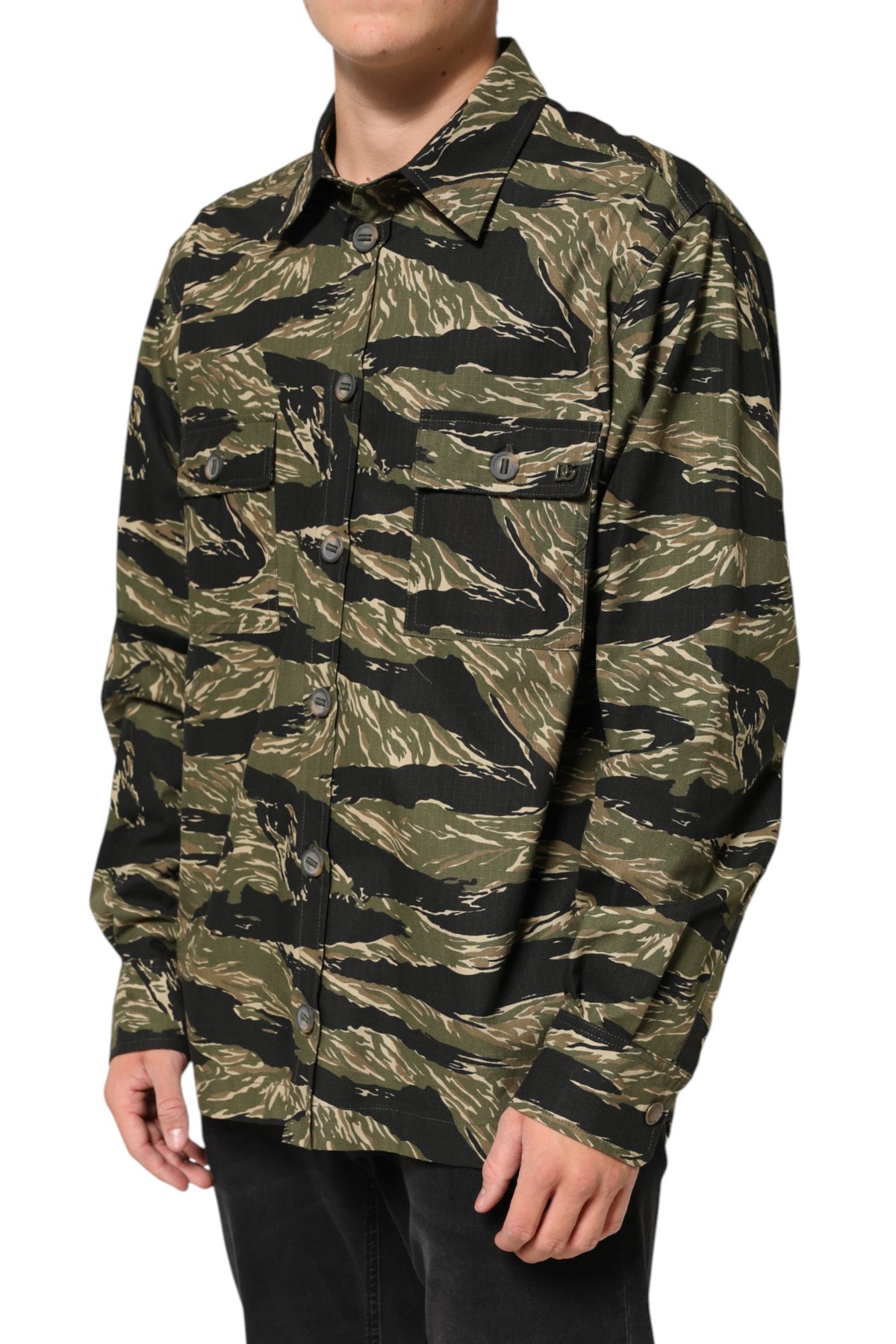 Multicolor Camouflage Cotton Casual Shirt