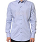 Blue SICILIA Cotton Men Dress Formal Shirt