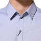 Blue SICILIA Cotton Men Dress Formal Shirt