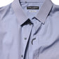 Blue SICILIA Cotton Men Dress Formal Shirt