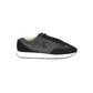 Black Leather Women Sneaker