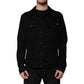 Black Cotton Denim Jacket