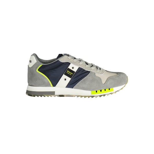 Blue Polyester Sneaker