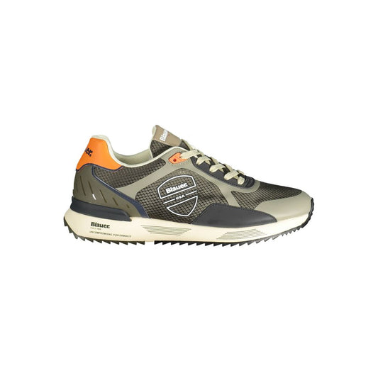 Green Polyester Sneaker