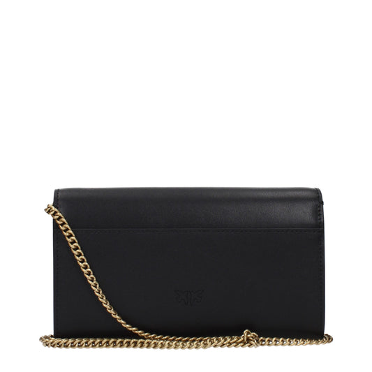 Black Leather Clutch Bags