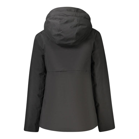 Black Polyester Jackets & Coat