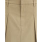 Pleated cotton short Skirt
