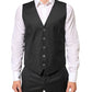 Black MARTINI 2 Buttons Suit 3 Piece Suit