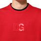 Red DG Logo Crew Neck Men Sweatshirt Sweater